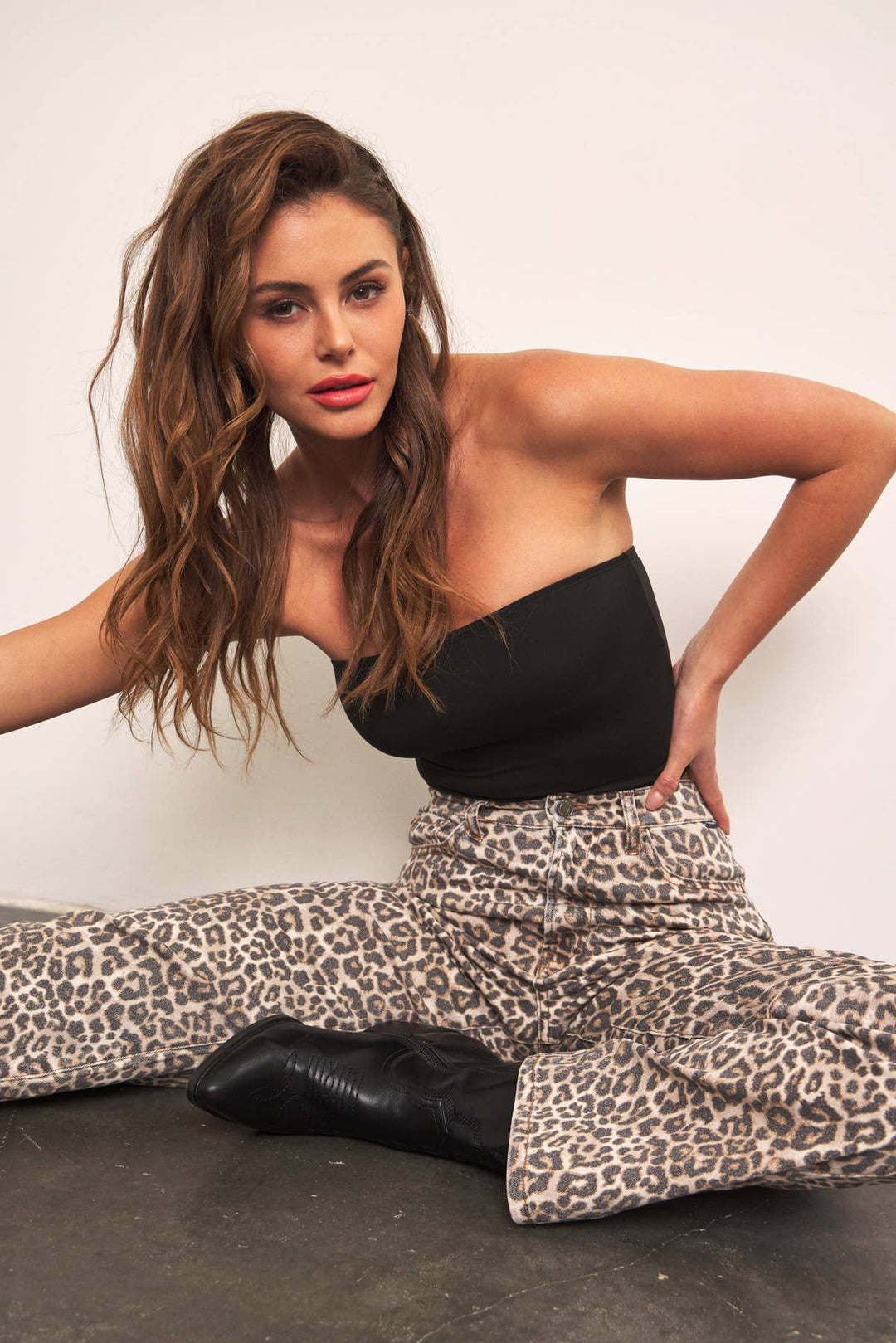 Meghan Leopard Jeans