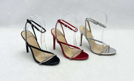 Wild Diva TAMPA-16 Women Rhinestone Ankle Strap Dress Sandal