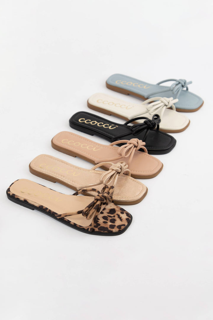 CIARA BOW KNOTTED SLIP ON SANDAL