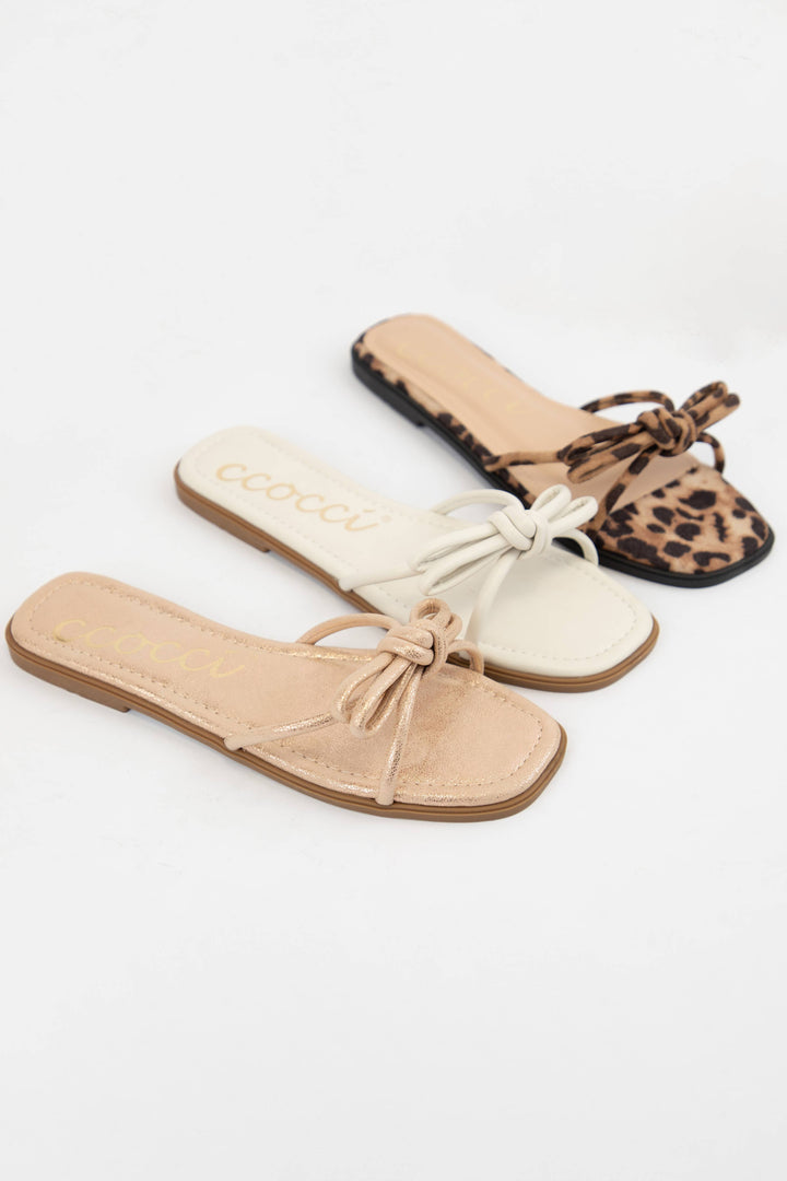 CIARA BOW KNOTTED SLIP ON SANDAL