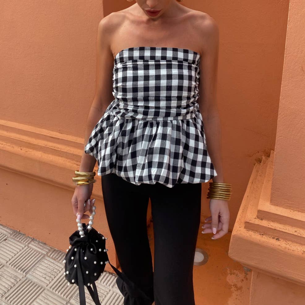 Naomi Gingham top