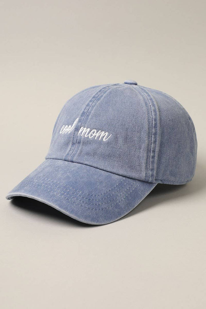 Cool mom Lettering Embroidery Baseball Cap