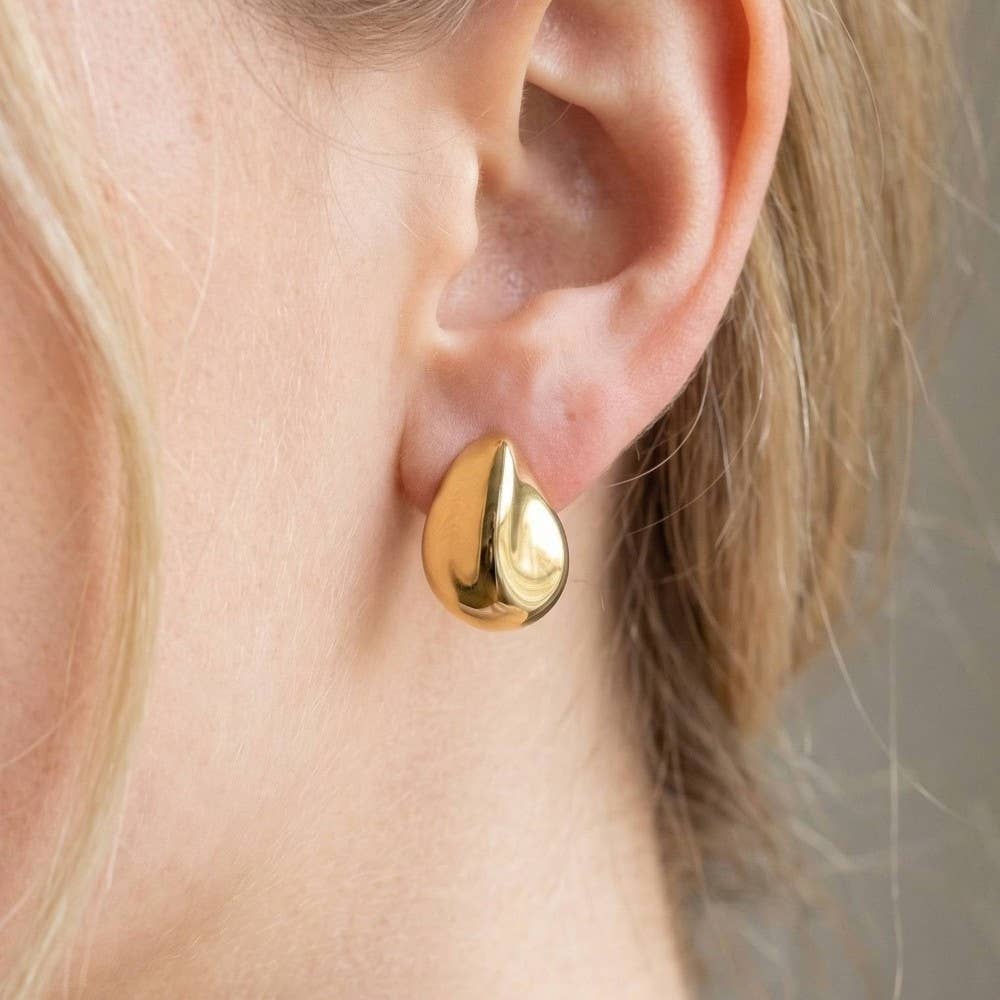 Teardrop Stud Earrings