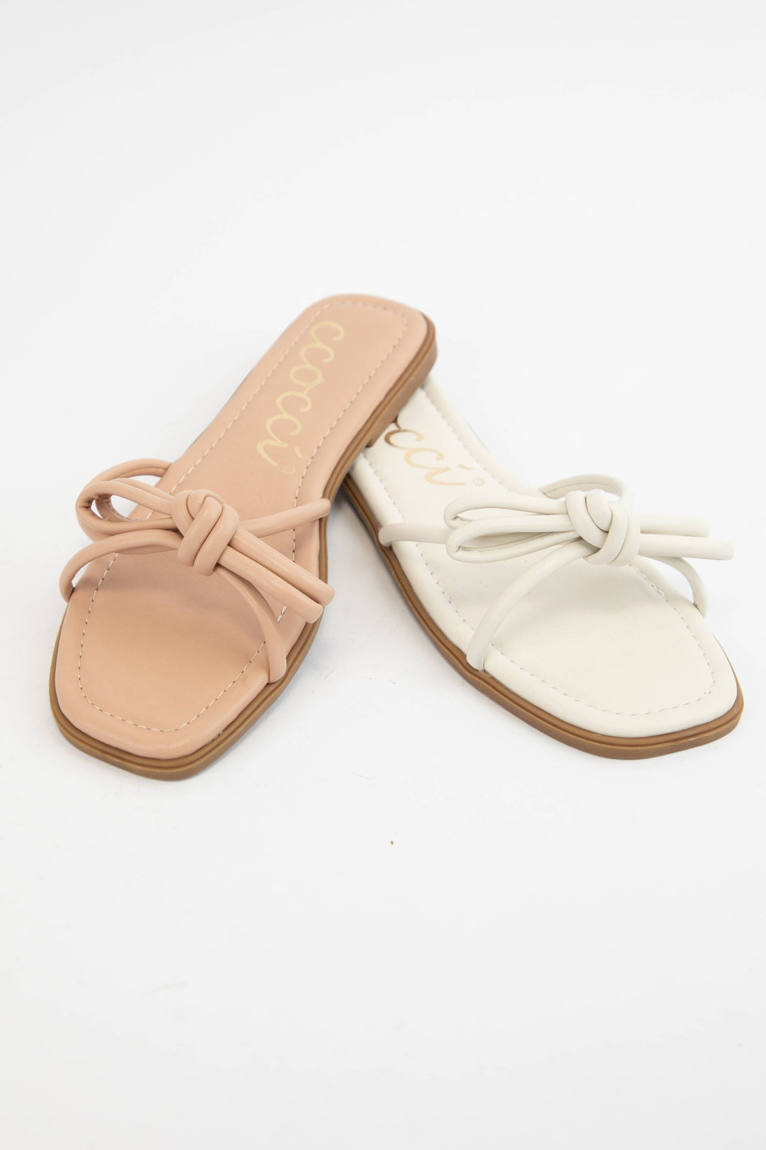 CIARA BOW KNOTTED SLIP ON SANDAL