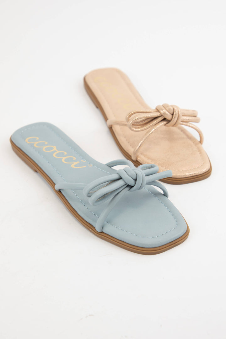 CIARA BOW KNOTTED SLIP ON SANDAL