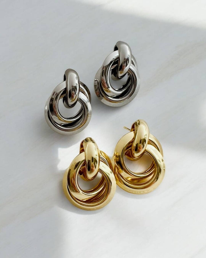 Neve Knot Gold Filled Earrings