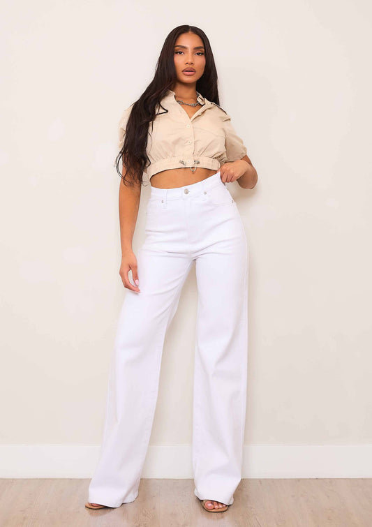 TESSA WHITE LEG JEANS
