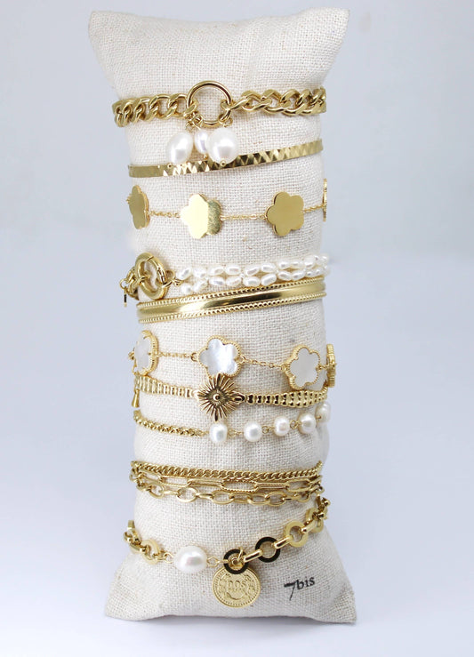 Best Seller 10 Gold White Stainless Steel Bracelet Kit