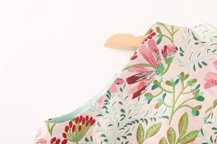 Amber Jacquard Mini Dress