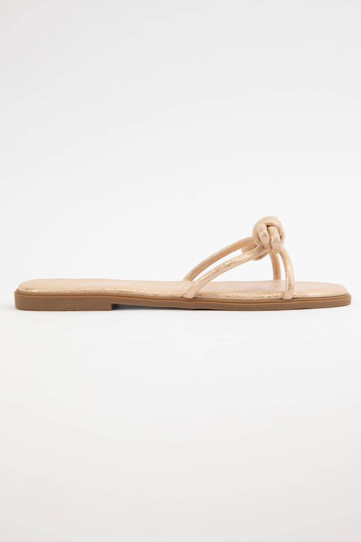 CIARA BOW KNOTTED SLIP ON SANDAL