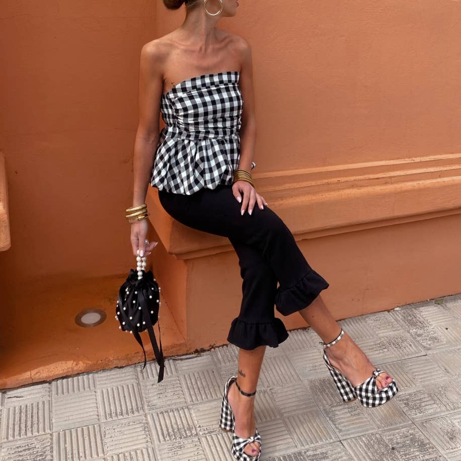 Naomi Gingham top