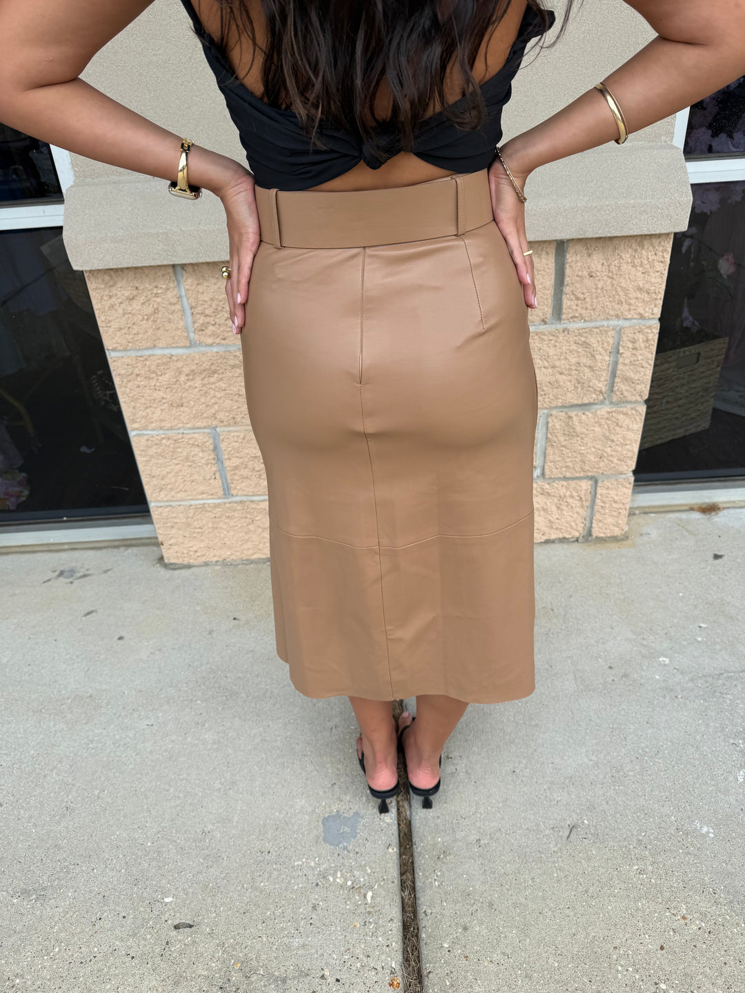 Audrey Leather Skirt