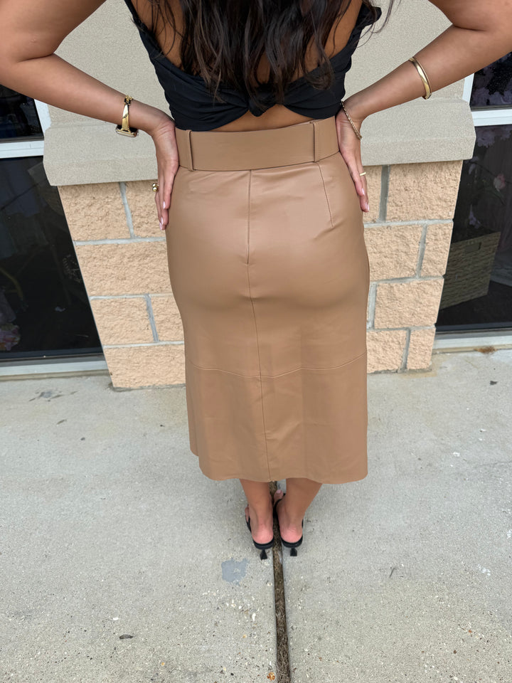 Audrey Leather Skirt