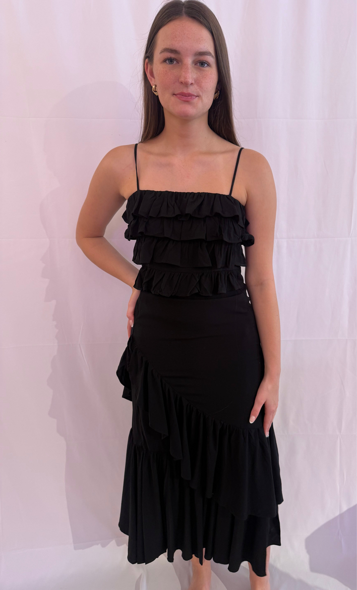 Tiffany Black skirt set