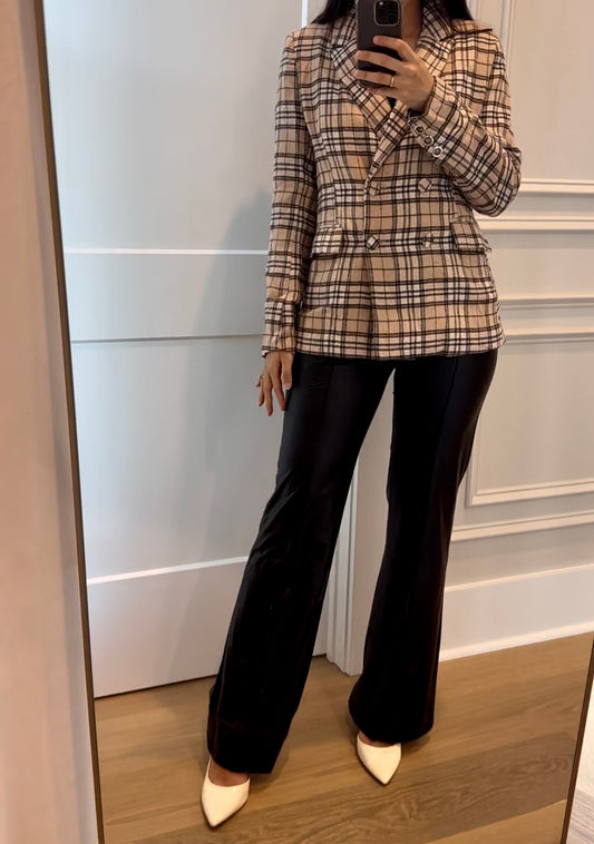 Lara Plaid Blazer