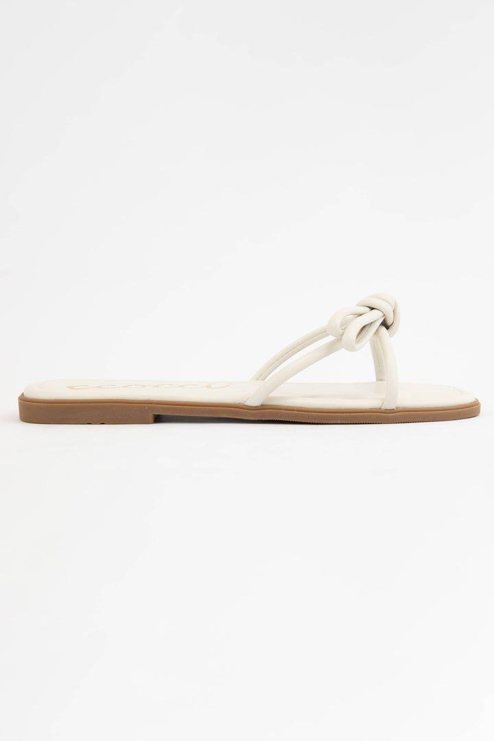 CIARA BOW KNOTTED SLIP ON SANDAL