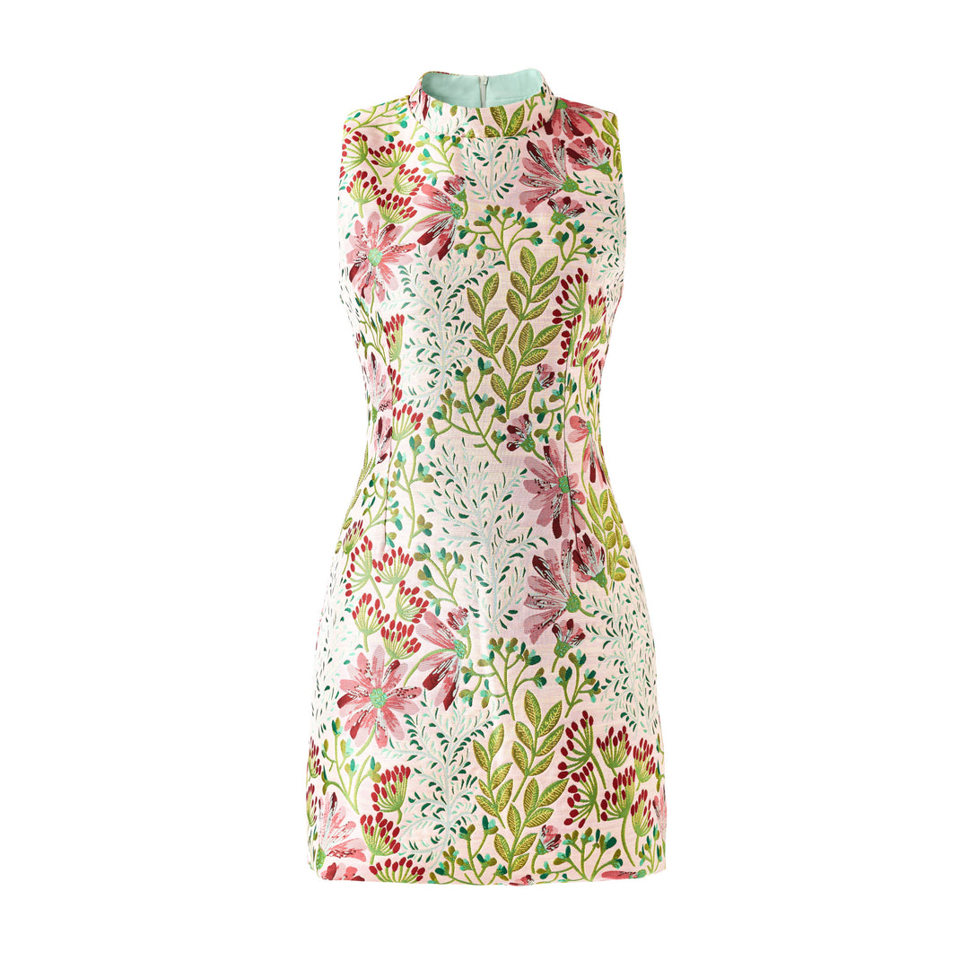 Amber Jacquard Mini Dress