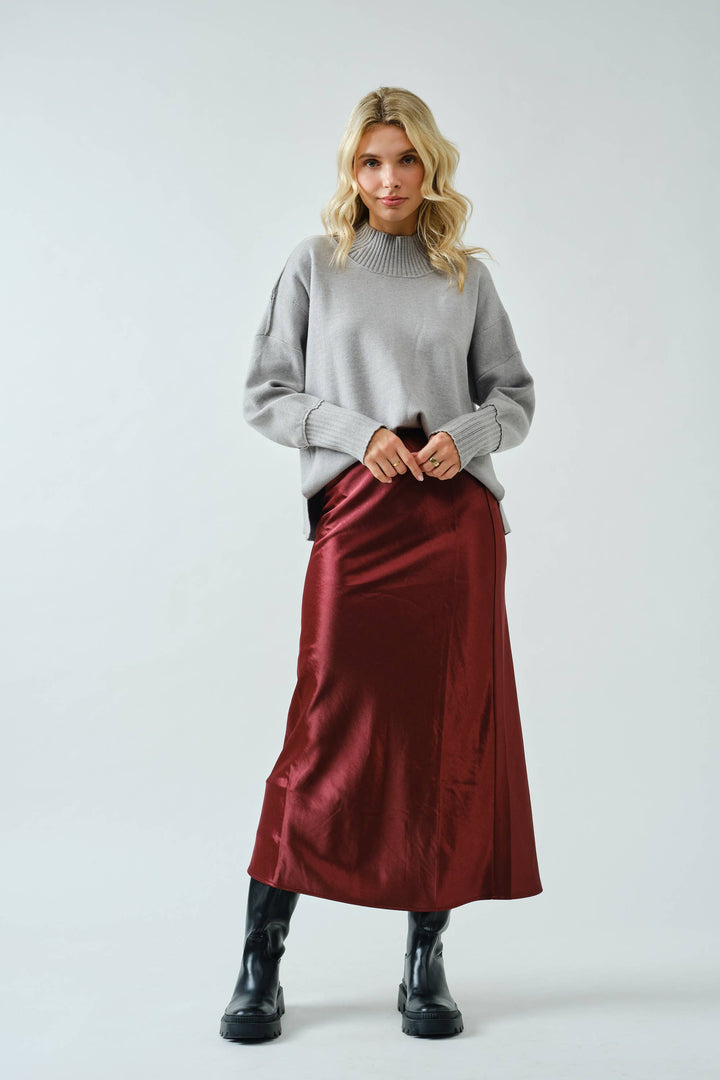 Camille Satin Skirt