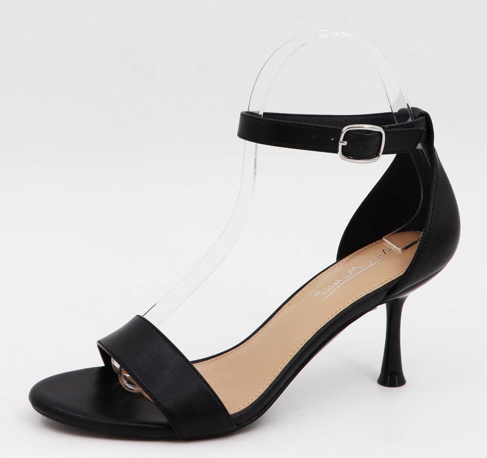 Anne Michelle JOY-21 Women Low Heel Ankle Strap Prom Sandals