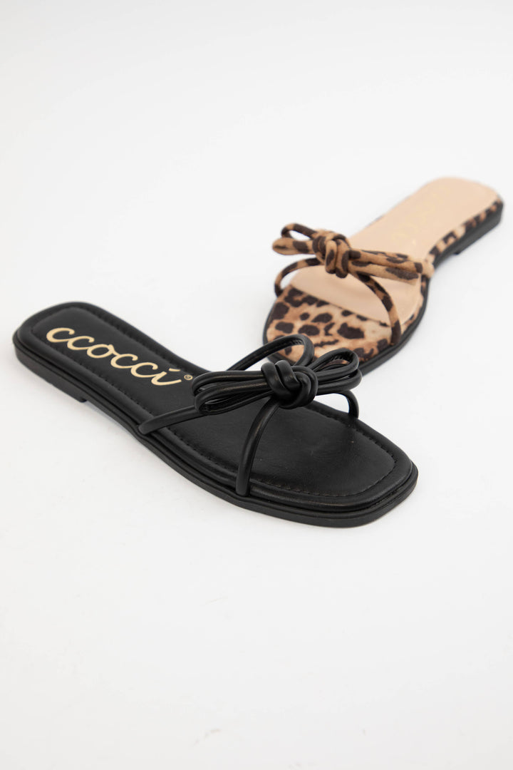 CIARA BOW KNOTTED SLIP ON SANDAL