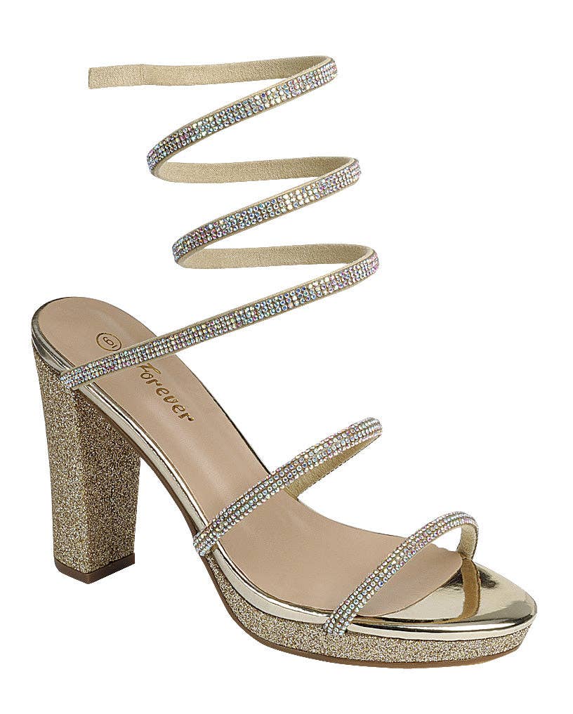 Forever SCOBLE-32 Women's Glamorous Strappy Heeled Sandals
