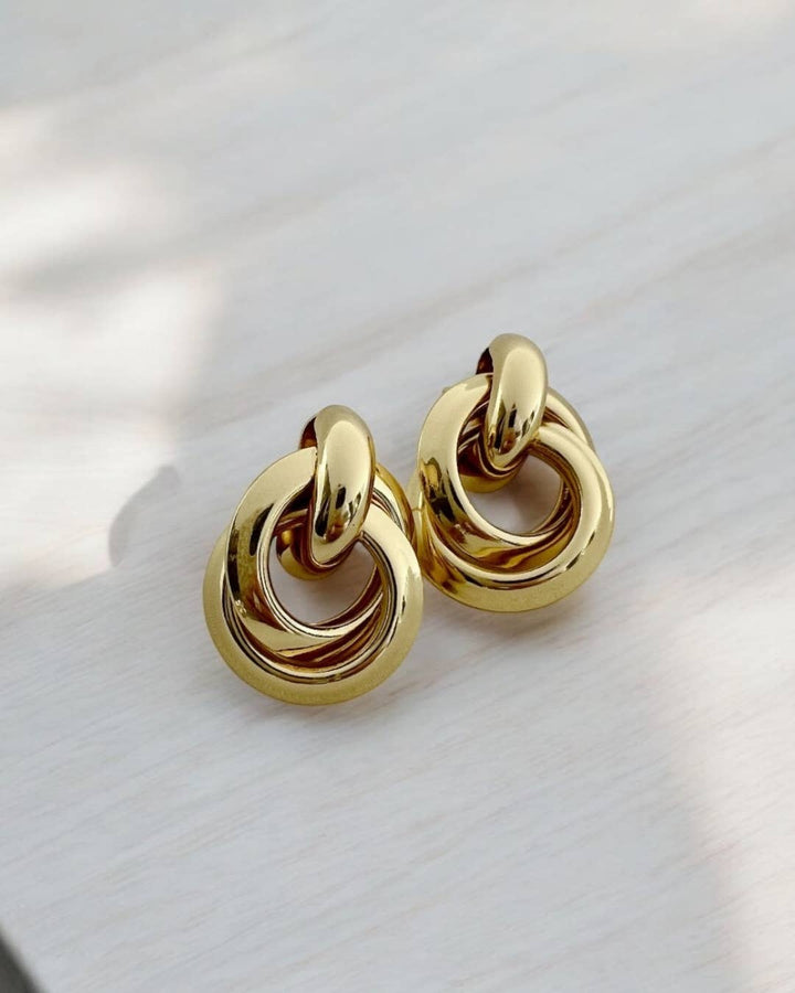 Neve Knot Gold Filled Earrings