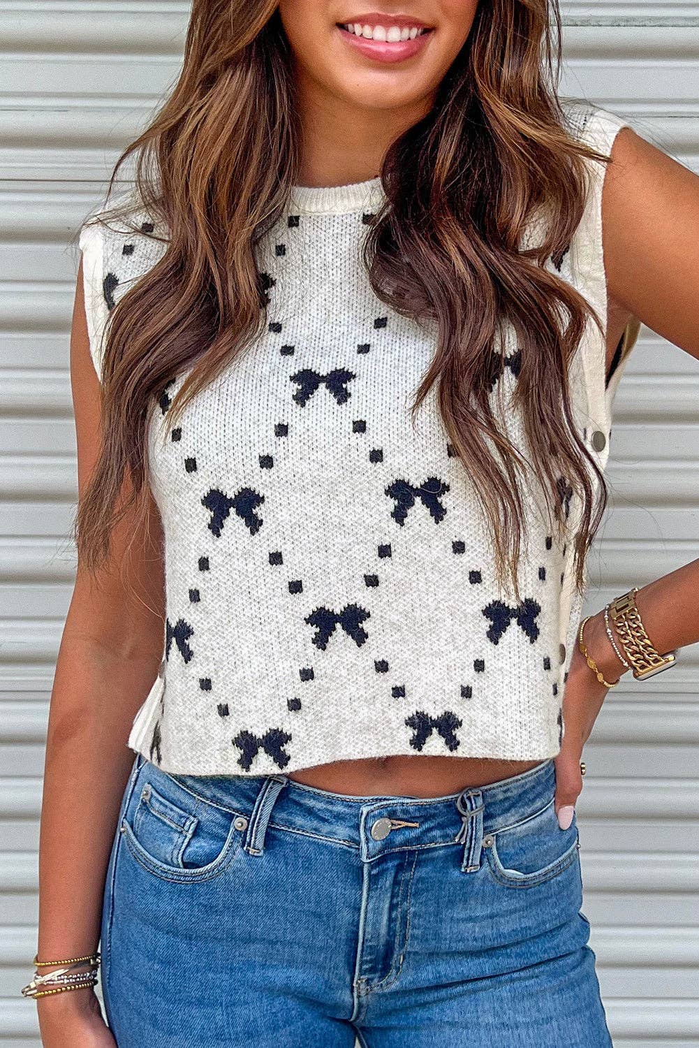 Emma Bow Sweater Vest