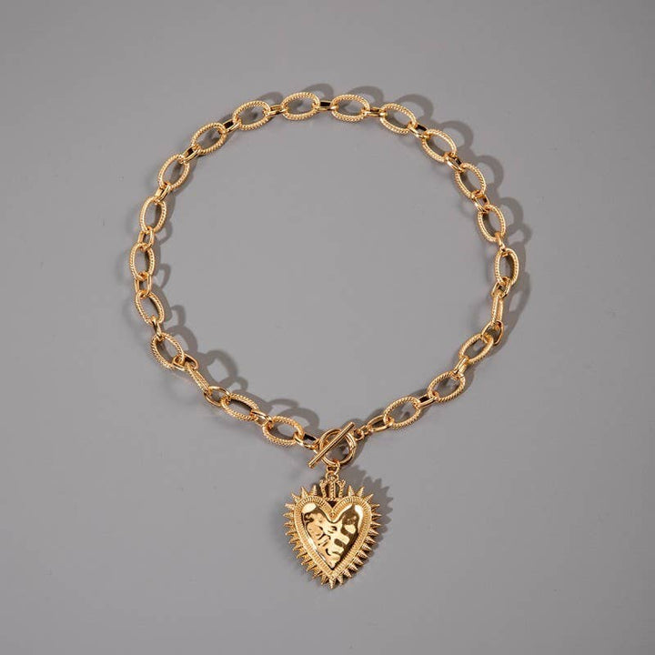 Heart chunky chain
