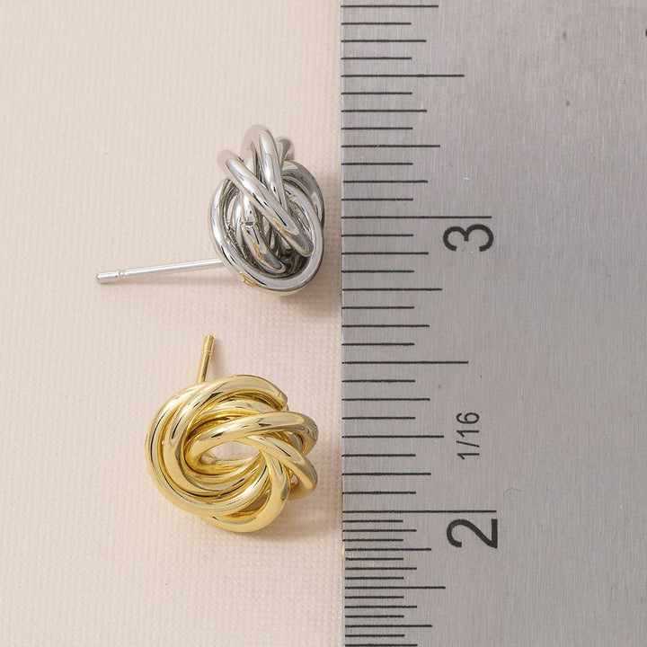 Swirl Knot Statement Earrings