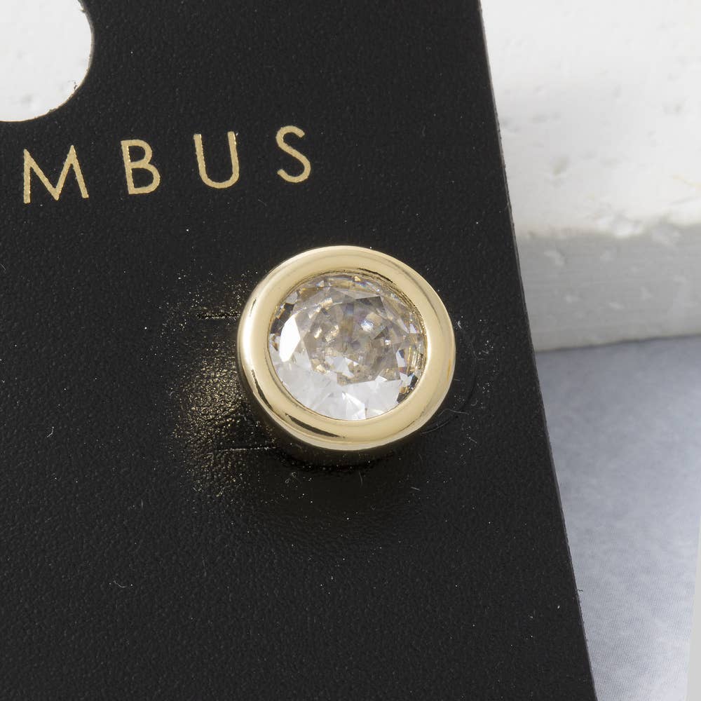 Round Stud Earrings