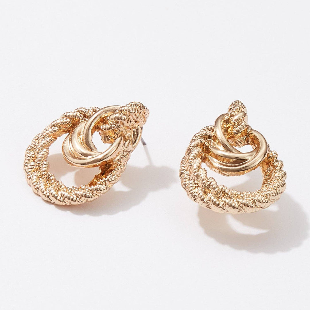 Twisted Metal Post Earring