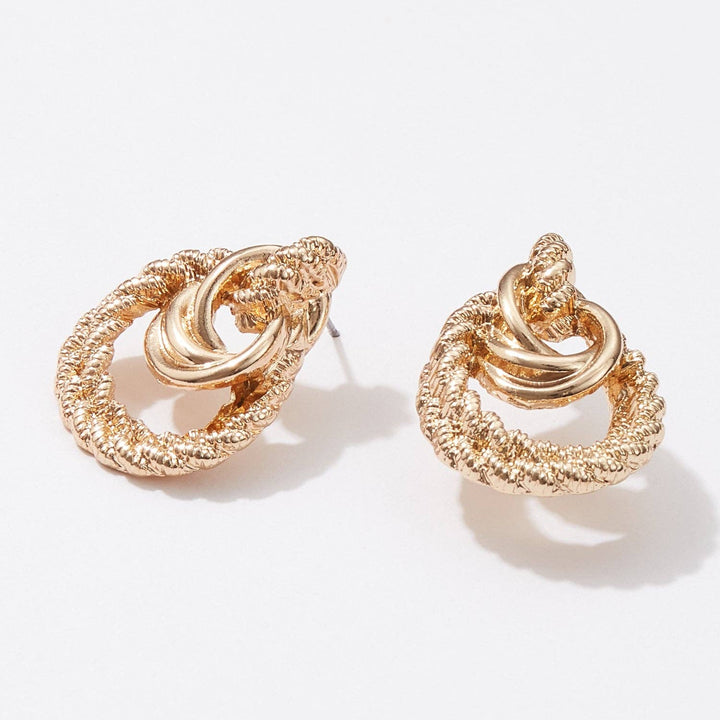 Twisted Metal Post Earring