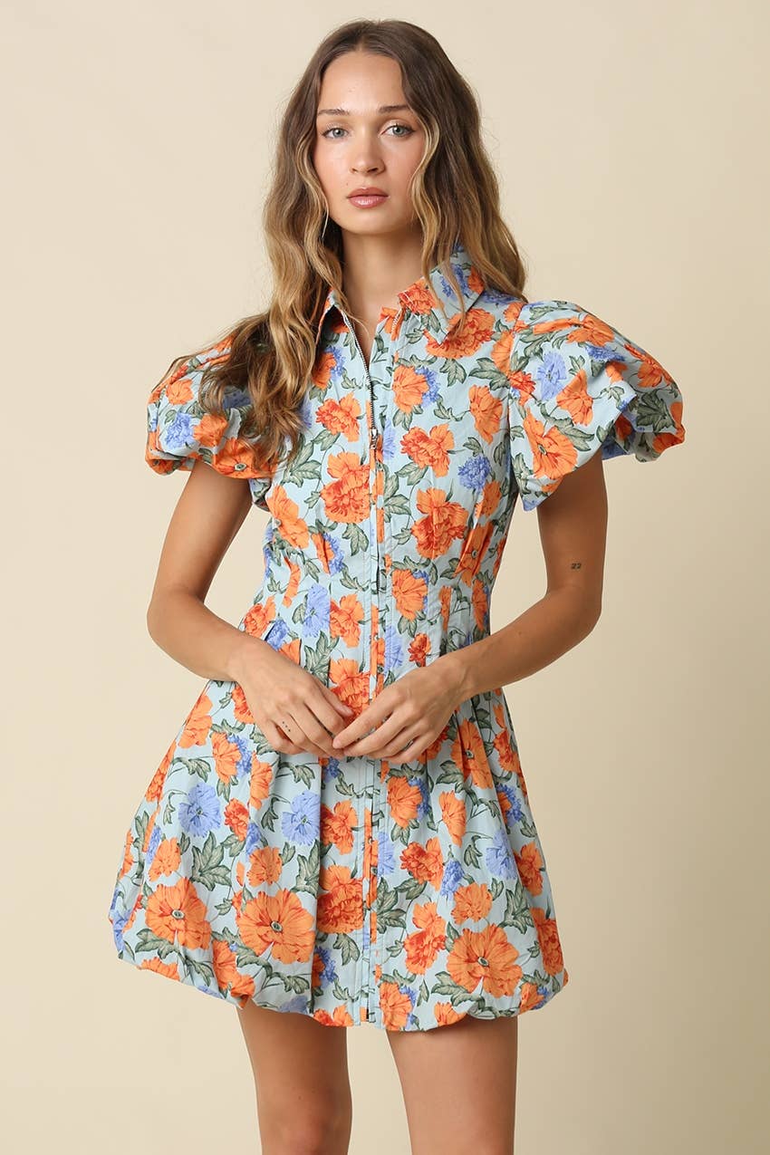 Rory Puff Sleeve Mini Dress