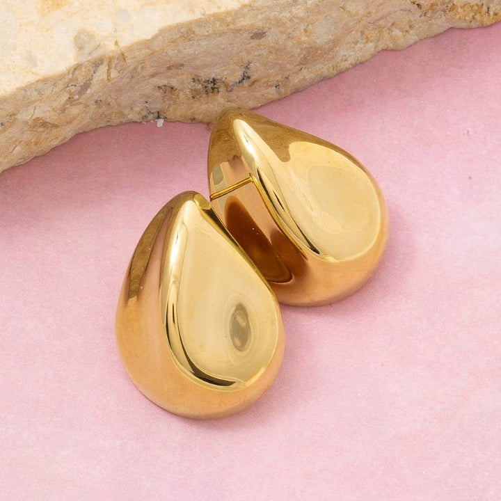 Teardrop Stud Earrings