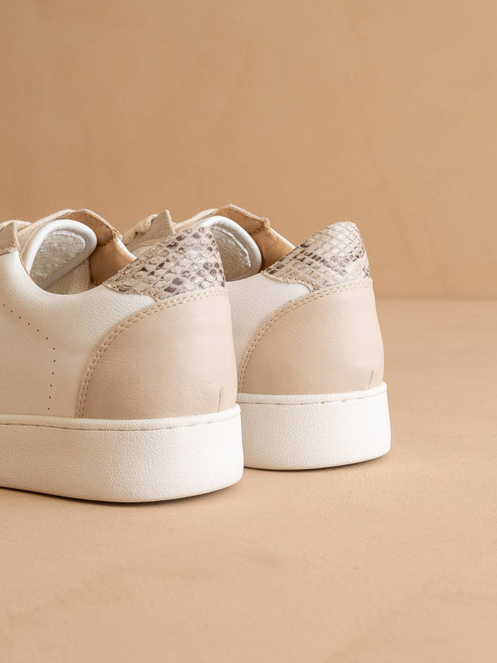 The Irene Taupe | Calfhide Star Sneaker