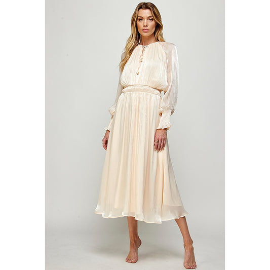 Grace Bishop Sleeve Midi Dress