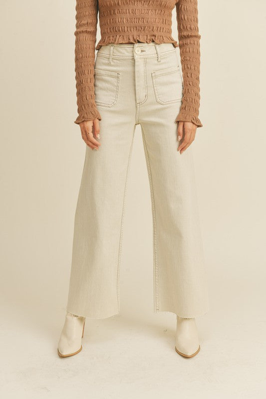 Zoe Straight Wide Leg Pants