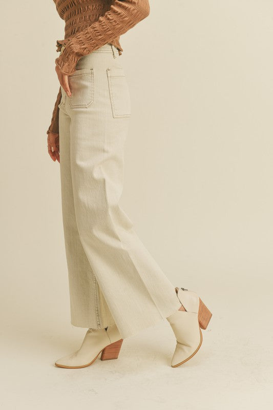 Zoe Straight Wide Leg Pants