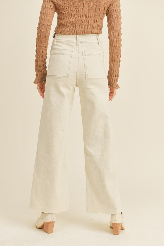 Zoe Straight Wide Leg Pants